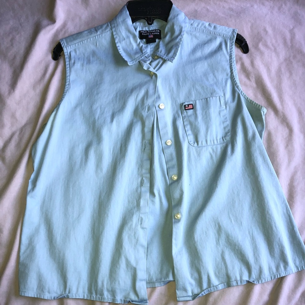 Ralph Lauren sleeveless button up